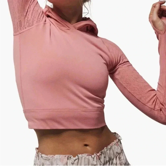 FP Movement Lucky Layer Cutout Back Crop Hoodie M/L - Picture 1 of 6